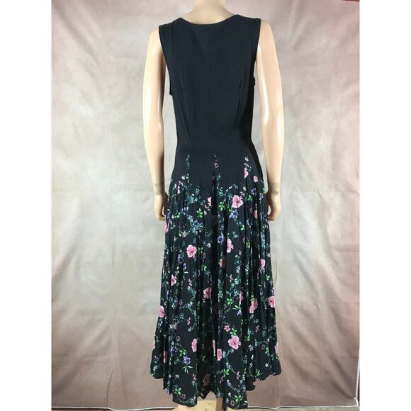 KAKTUS Floral Cotton Maxi Tank Dress Size SMALL - Picture 5 of 8